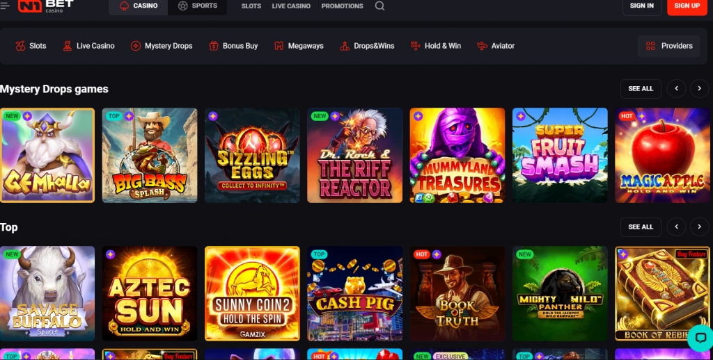 Jogos de Cassino N1 Bet